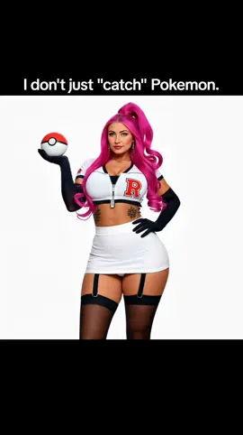 💥 **“I don’t catch Pokémon… I *collect* them.”**   >   > Pink hair. Red R. And a Poké Ball that’s *always* ready to strike.   > This isn’t cosplay — it’s **villainous glamour**.   >   > Who’s your favorite Team Rocket member? 👀   > (Mine’s Jessie… obviously.)   >   > #pokemon #teamrocket 