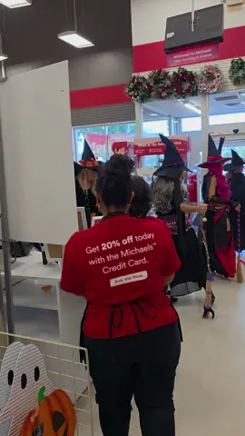 Went to @michaels to pick up a little fabric and ran into these wonderful ladies! @Witches Of Oldsmar @Michaels Stores  #dancingwitches #fabricshopping 