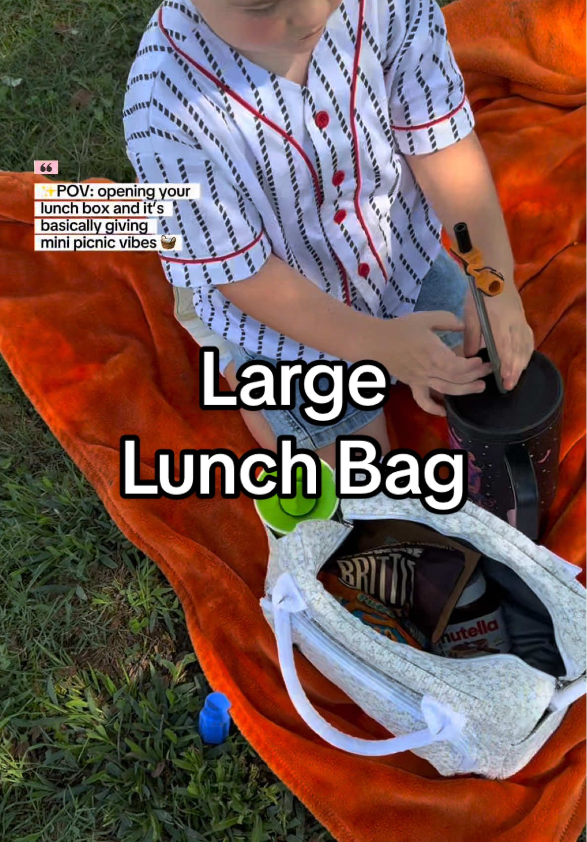 This large insulated lunch bag gets used all the time!! ✨We use it for on the go outdoor activities. Picnics. School lunches. Game days. Car rides. It’s insulated and the size of this bag is so nice, you can fit so much and still have room for more. I’m a huge fan of this lavender design. There’s more options to choose from. ✨💫🛍️ Click the orange cart and check it out!! #lunchbags #foodonthego #snacksonsnacks #picnicdate #outdooractivities 