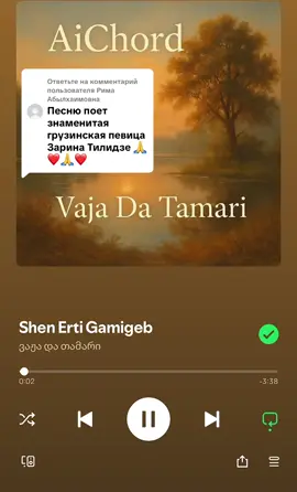 Ответ пользователю @Рима Абылхаимовна Shen erti gamigeb #🇬🇪 #грузинскаямузыка  