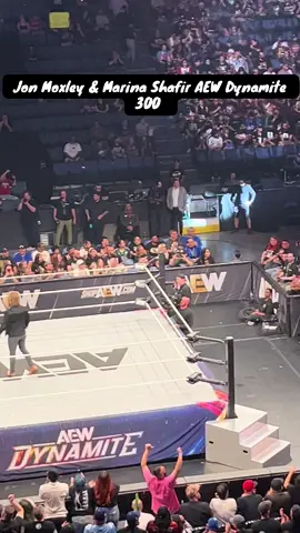 Jon Moxley and Marina Shafir make their entrance at AEW Dynamite 300 #aew #aewdynamite #aew300 #jonmoxley #marinashafir #adampage #hangmanadampage #aewchampion #deathriders 