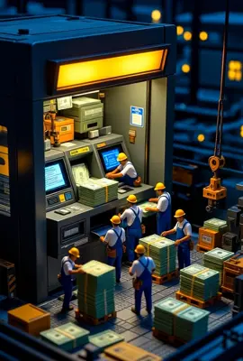 ATM Behind the scenes 😂 #animation #atm #bank #money 