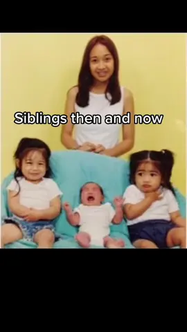 Throwback to this trend! #Siblings #sisters #thenandnow #trend #filipino 