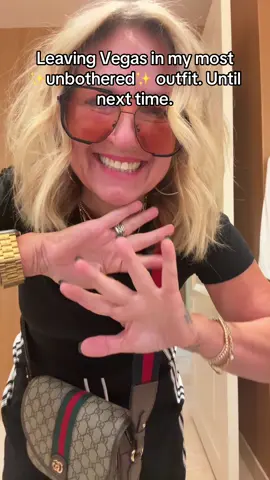 A little tired, a lot grateful. Vegas, you did your thing 💫  #OOTD #vegas #fyp #womenover50