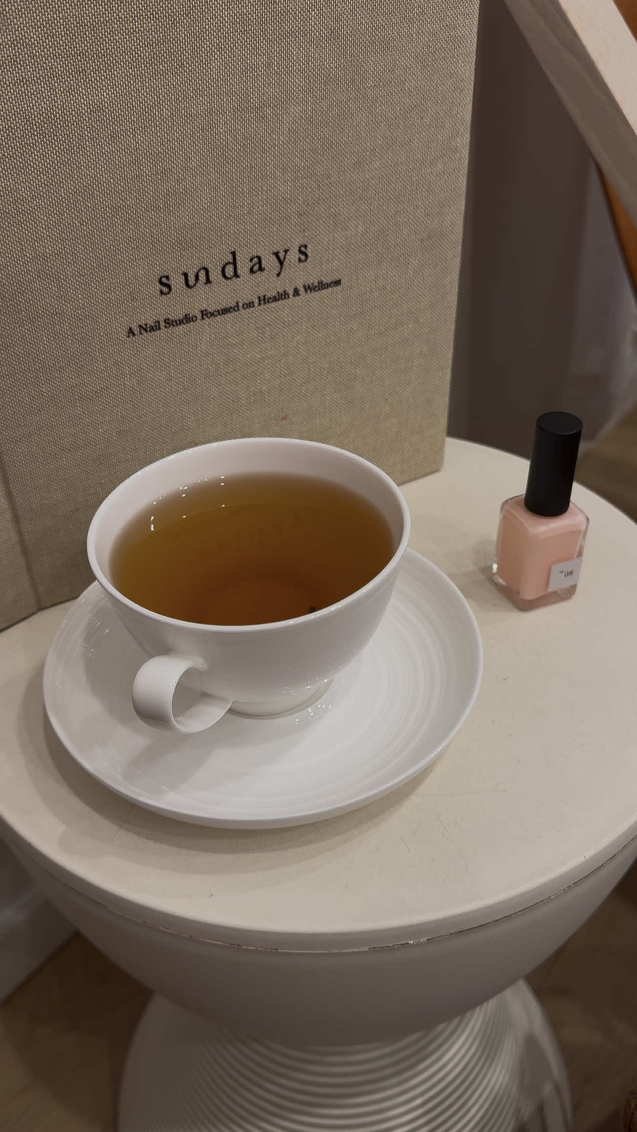 just got @sundays studio signature pedicure & chose nail polish color 08 🌿 this non-toxic, wellness-inspired nail salon makes your nails look amazing while keeping self-care clean & mindful 🫶🏼 . #sundaysstudio #nontoxicnails #nontoxicbeauty #wellness #pedicure