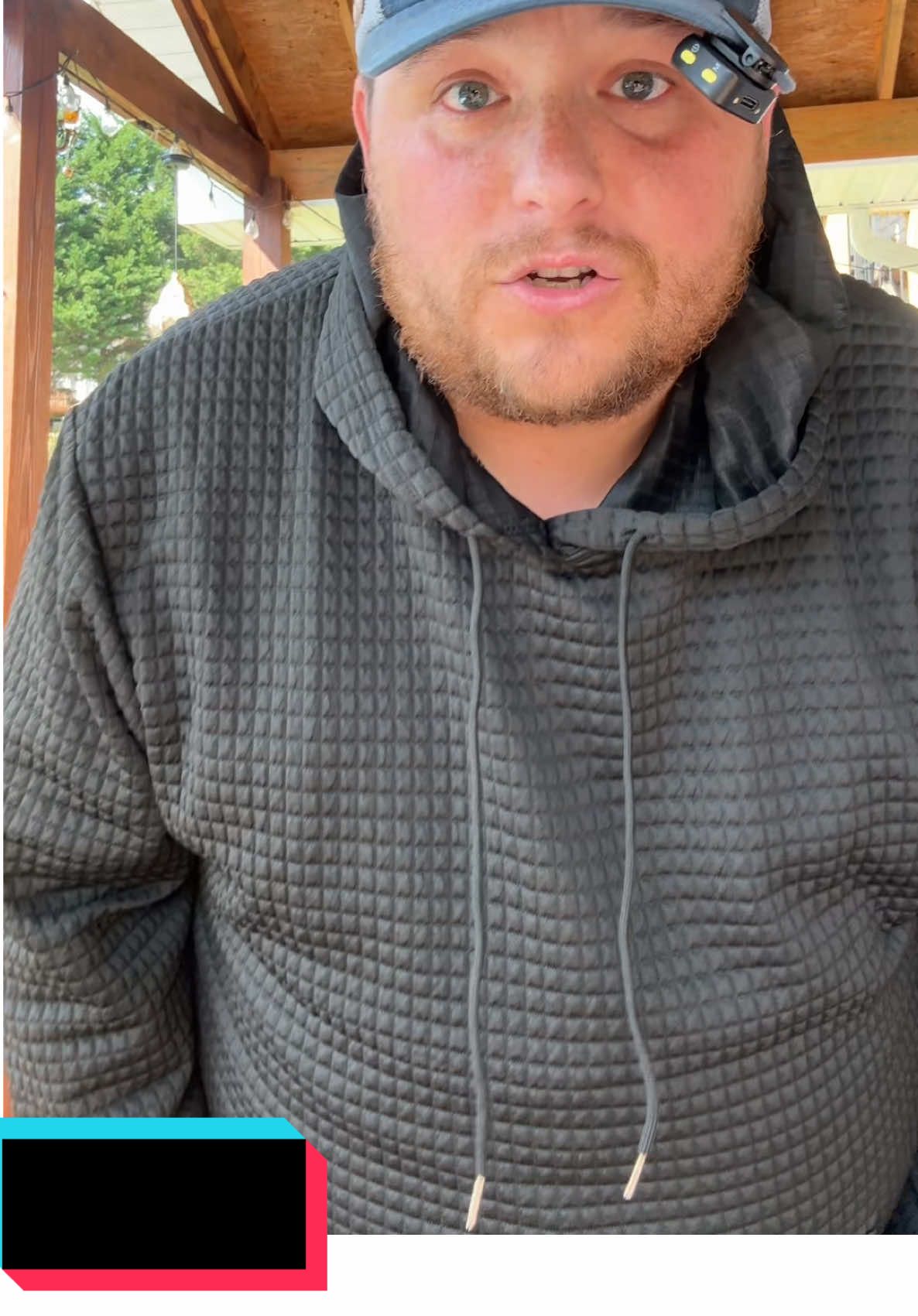 Waffle Print Big & Tall Men’s Hoodie   #BigAndTallStyle #MensHoodie #WafflePrint #FallWardrobe #TikTokShopCreatorPicks