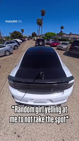 When taking a parking spot goes horribly wrong Are you pressing charges in this situation? #trending #explorepage #explorepage  #charger #hellcat  