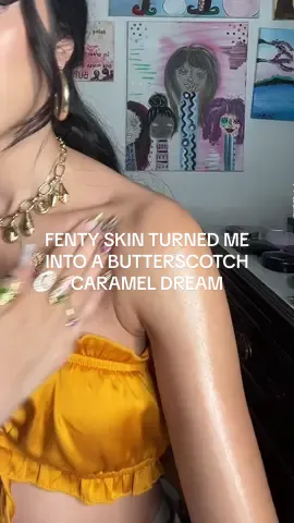 salted caramel @Fenty Skin butta drop body cream + body milk hydrating lotion duo EATSSS (but don’t eat it) 🤎🍨🍮 #fentysuperbrandday #fentyskin #skincare #caramel #bodycare Body Care