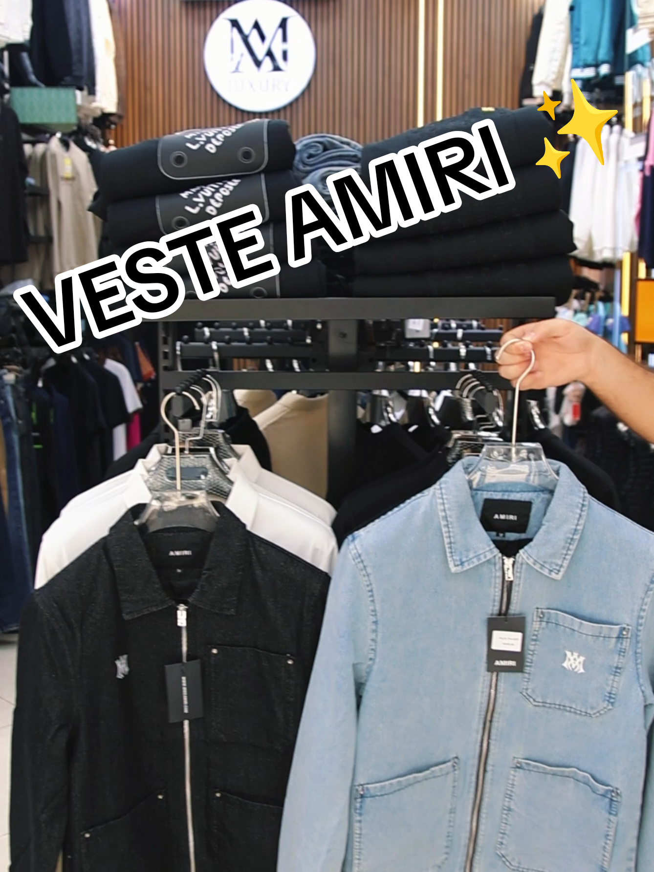 Deux vestes, deux styles… mais toujours AMIRI ✨🔥 #AMIRI #LuxuryStyle #Streetwear #Mode #OOTD 