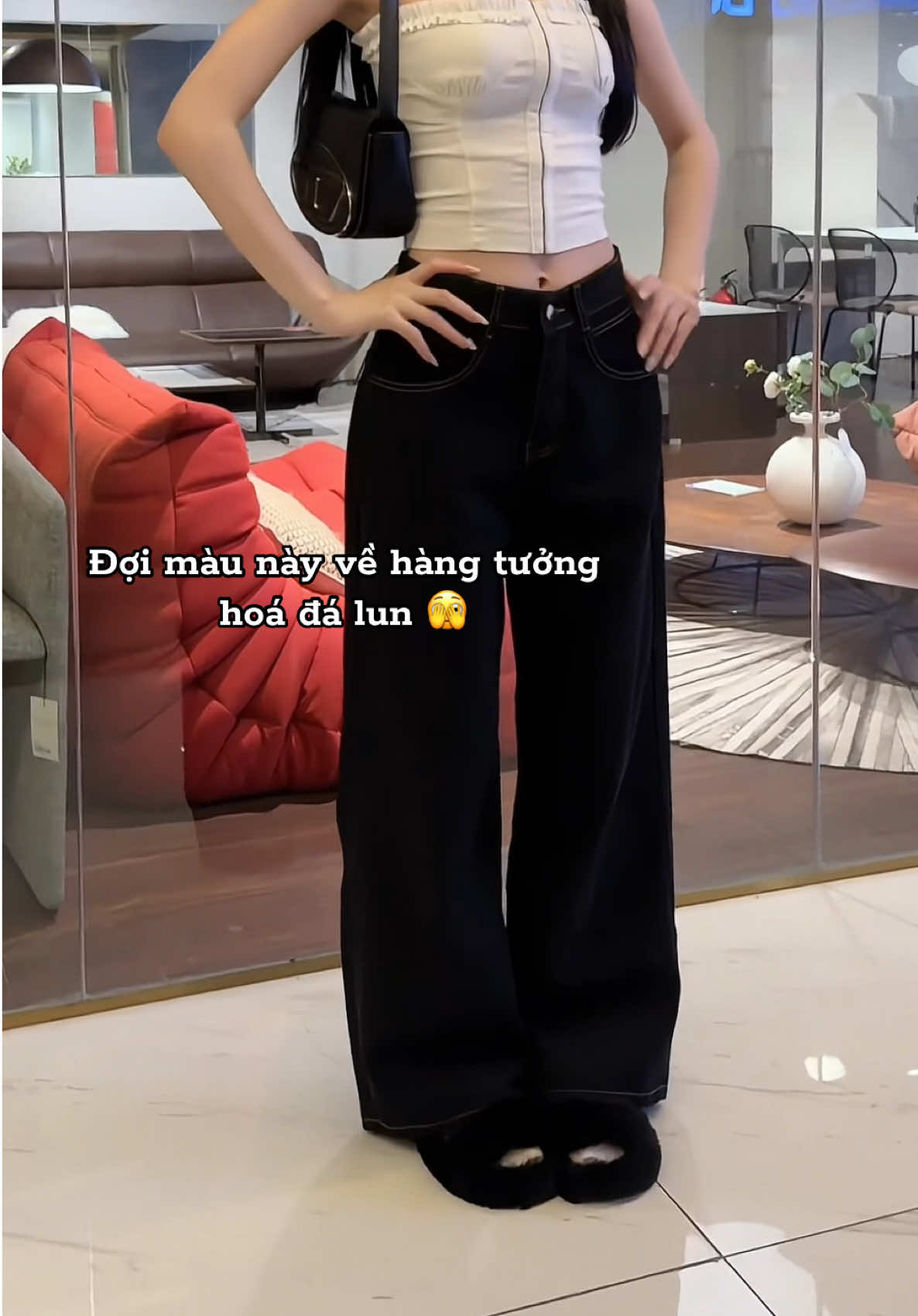 Được cái đẹp, tối màu mặc đi học được nên thui canh xíu nha các tyeu 🥹…#xuhuong #xuhuongtiktok #fashion #jeans #quanjean 