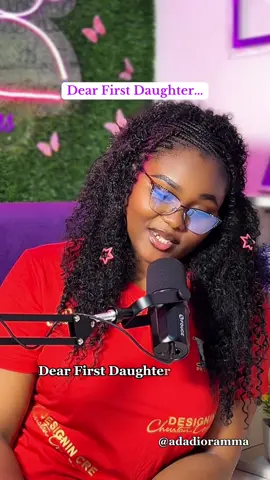 Tag/Send this to every First daughter who needs to hear this!