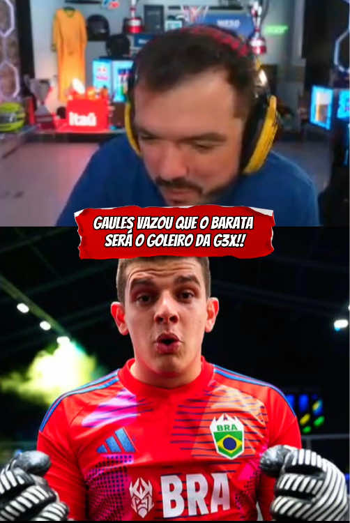 Gaules vazando Barata como goleiro da G3x na Kingsleague!! #gaules #kingsleaguebrasil #g3x