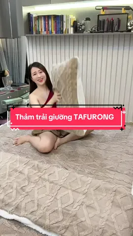 Thảm trải giường TAFURONG #cohuyentaphoa #xuhuong 