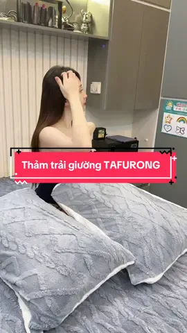 Thảm trải giường TAFURONG #cohuyentaphoa #xuhuong 
