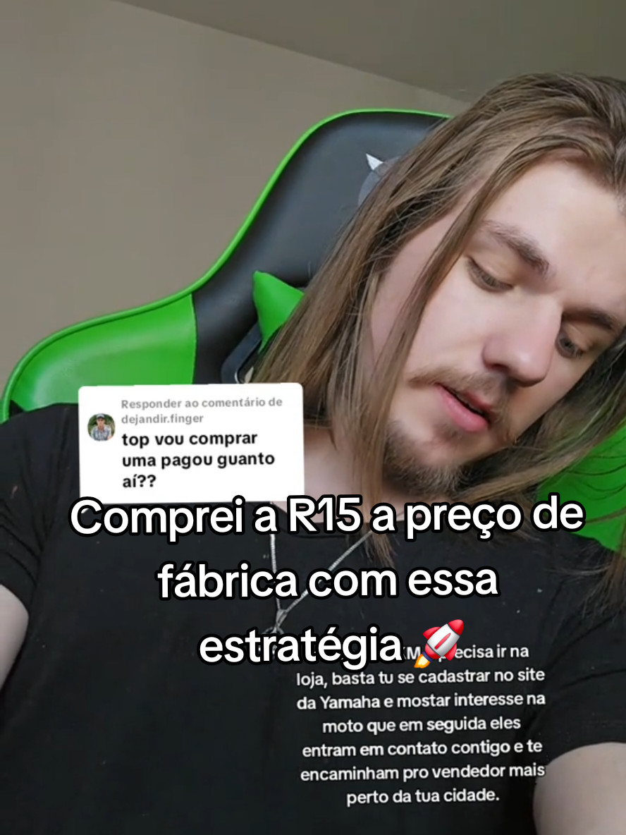 A responder a @dejandir.finger comprei minha moto a preço de fábrica usando essa estratégia que explico no video. #yamahar15 #r15 