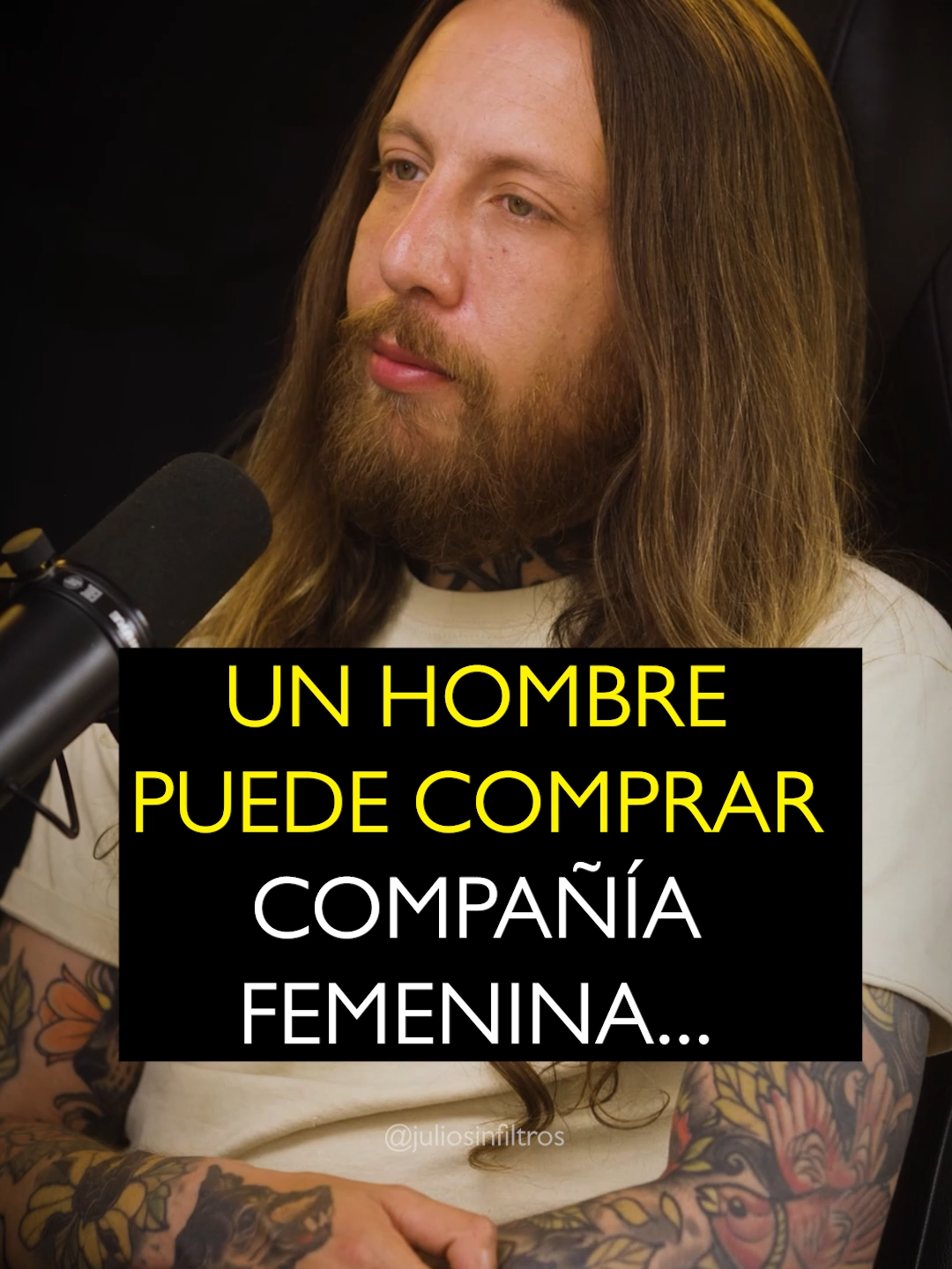Puedes comprar compañía femenina pero no el amor de una mujer… Escucha mi podcast en el link de mi perfil!  #juliosinfiltros #podcast #relaciones #motivacion #pareja