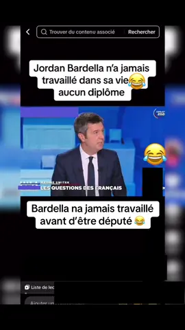 #bardella#pourtoiii Bardella na jamais travaillé avant 😂il bégaye 😂