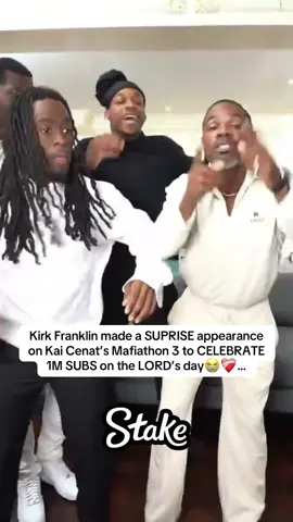 Kirk Franklin made a SUPRISE appearance on Kai Cenat’s Mafiathon 3 to CELEBRATE 1M SUBS on the LORD’s day😭❤️‍🩹…#kaicenat #kirkfranklin #mafiathon3 