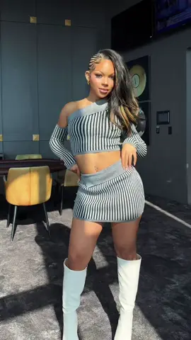 Its officially sweater weather🍂 shop our “Romanticizing Fall Knit Top & Skirt SET” at edgebyks.com #fyp #edgebyks #sweaterweather #skirtset