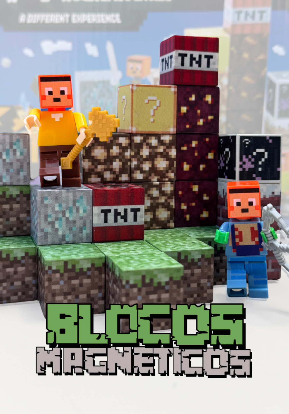 Chegou na LOOPY os blocos magneticos pixelados! Disponível no nosso site à pronta entrega www.loopytoys.com.br #viral #Minecraft #diadascriancas #fyppppppppppppppppppppppp #saopaulo 