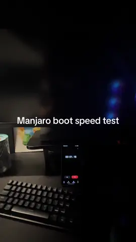 Manjaro Linux boot test #linux #manjarolinux #archlinux #pc #android 