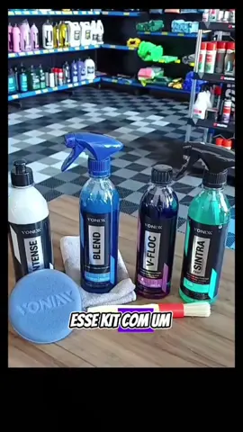 Kit Lavagem Automotiva Completa Vonixx Cera Carnauba Tok Final V-Floc Revitalizador de Plasticos intense Sintra fast