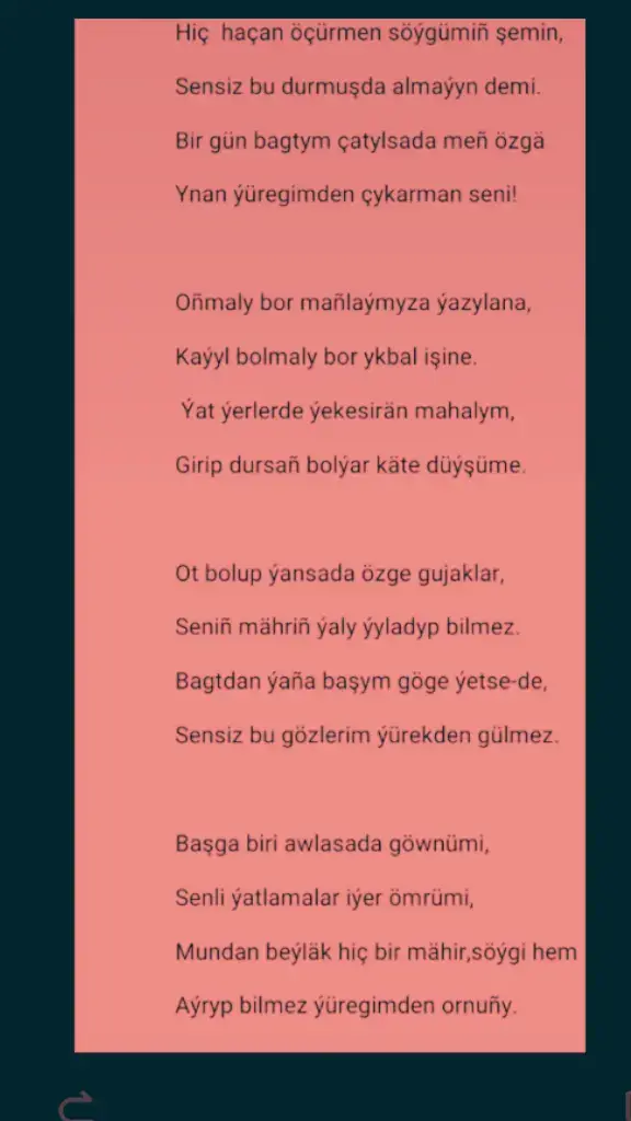 saña soñky goshgym galam titreya indi kagyzyn yuzunde sen hakynda yazyljagyny bilse.... (aydymda gelip giday diya aydymyñ edil shojagaz yeri sana degisli dal yone gelmeee indiii 🙏)@🎤Kerim music🎤