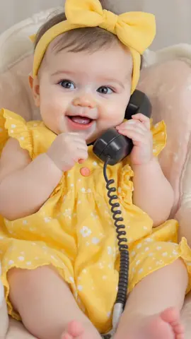 Baby on telephone🤣@PixVerse #pixverseai #pixverse #babygirl #100k 