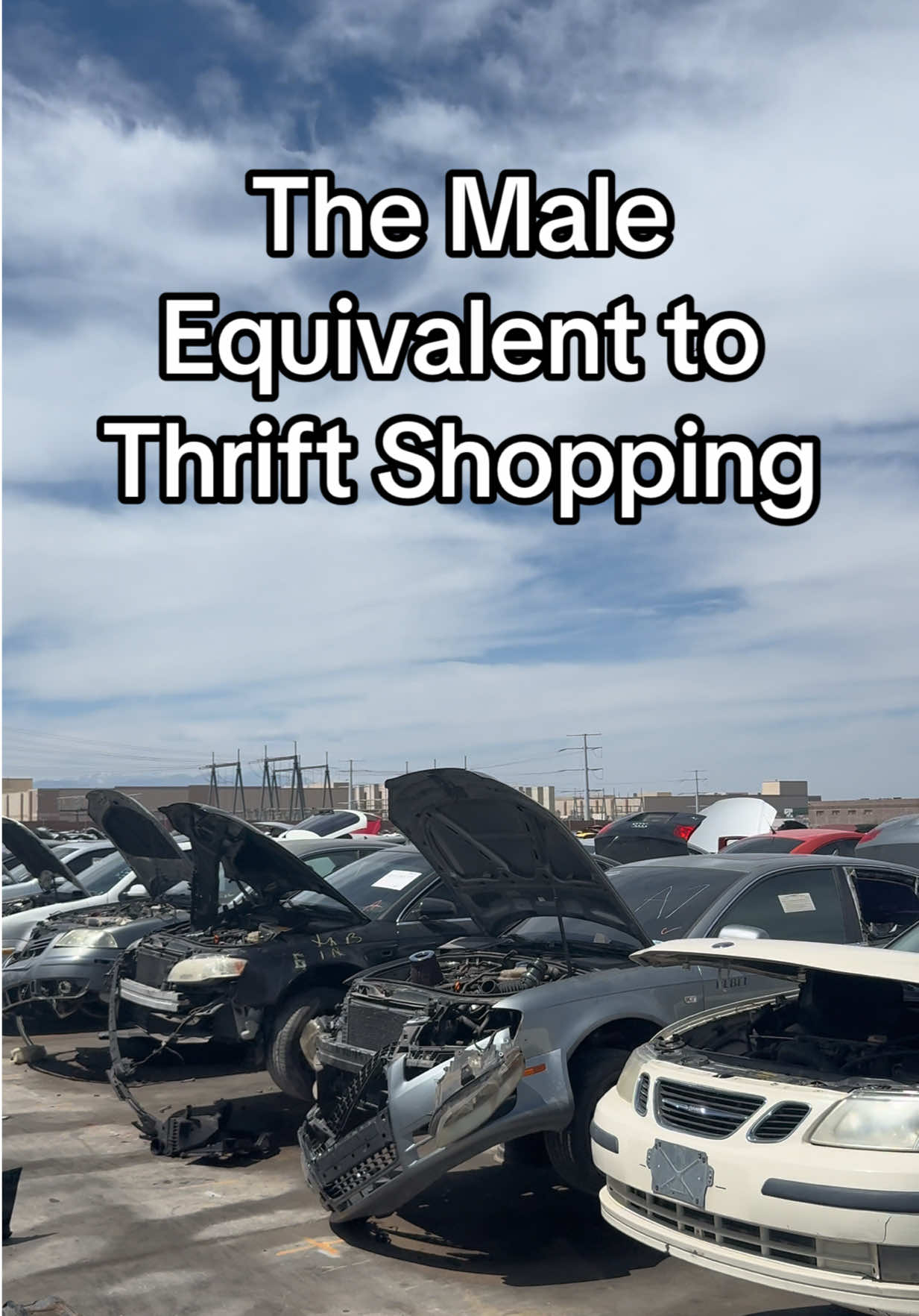 Junkyards are the male equivalent to thrift stores fs #bmw #junkyard #thrifting #pickyourpart #lkq 