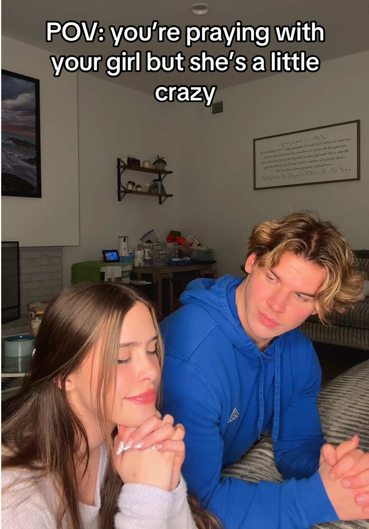 Crazy or not, she’s still who I prayed for 💛 @Maia Zakay #couplehumor #relationships #couplecomedy #pov #fyp 