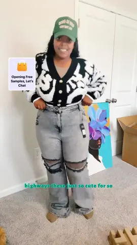 Remi Ripped Stretch Baggy Jeans - Grey