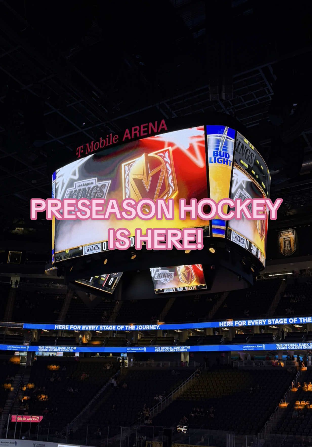 Preseason hockey is here at the fortress! 🤩🏒🥅  @NHL @Vegas Golden Knights #NHL #hockey #vegas #vgk #goldenknights 