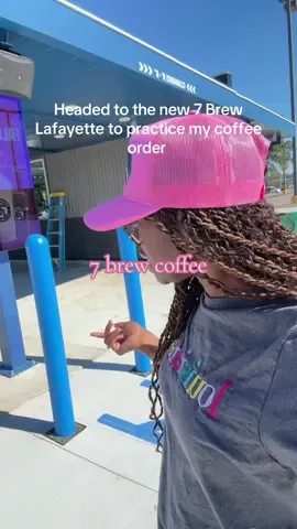 Getting my practice in now so I won’t hold up the line. @7brewcoffee I’m ready! #lafayettelouisiana #7breworder #lafayette #coffee 
