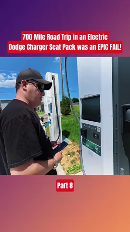 700 Mile Road Trip in an Electric Dodge Charger Scat Pack was an EPIC FAIL! Part 8 #roadtripfail #electriccharger #epicfailmoments #dodgecharger #fyp 