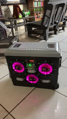 Caixa térmica com som e leds #caixatermicacomsom #fyp #jbl #brasil #caixadesom 