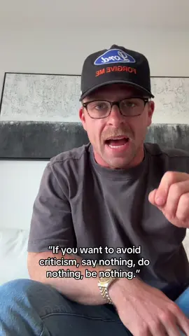 You’re valuing feedback of the same world that crucified a perfect man. 