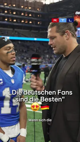 Das ist unser deutsche Junge! 😍 Die NFL seht ihr jeden Sonntag live bei RTL und auf RTL+ #rtlnfl #amonra #lions #stbrown #deutsch