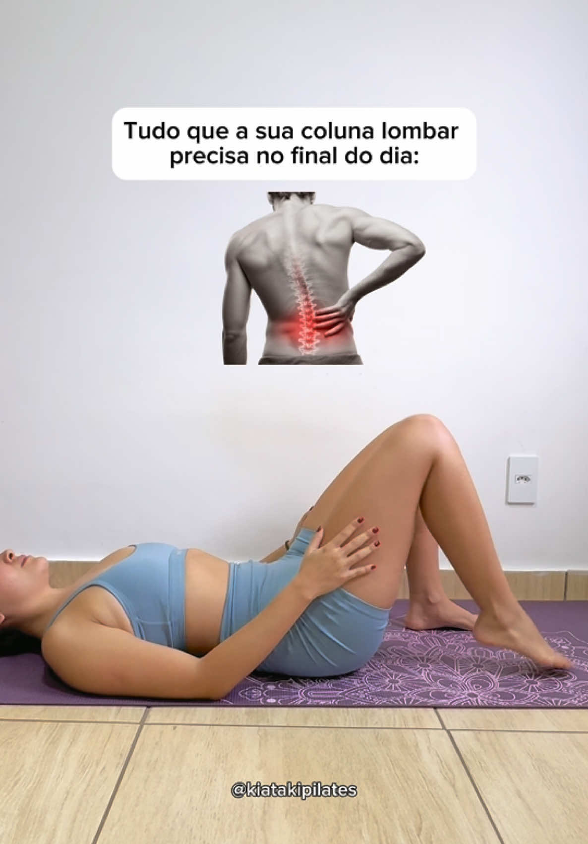 Já salva para lembrar de fazer e envia para alguém que reclama de dor lombar!  Para fazer corretamente você precisa saber disso👇 - sempre faça os movimentos para os dois lados, - respire lentamente para favorecer o relaxamento muscular, - faça por 1 minuto cada exercício, - faça de forma controlada, suave e devagar, - mantenha uma boa frequência para aliviar as dores e evoluir cada vez mais. ❤️gostou? Me conta aqui se esse post te ajudou!  #coluna #lombar #exercicioemcasa #dornascostas 