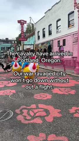 War dispatches from #portlandoregon. The local cavalry have arrived. 