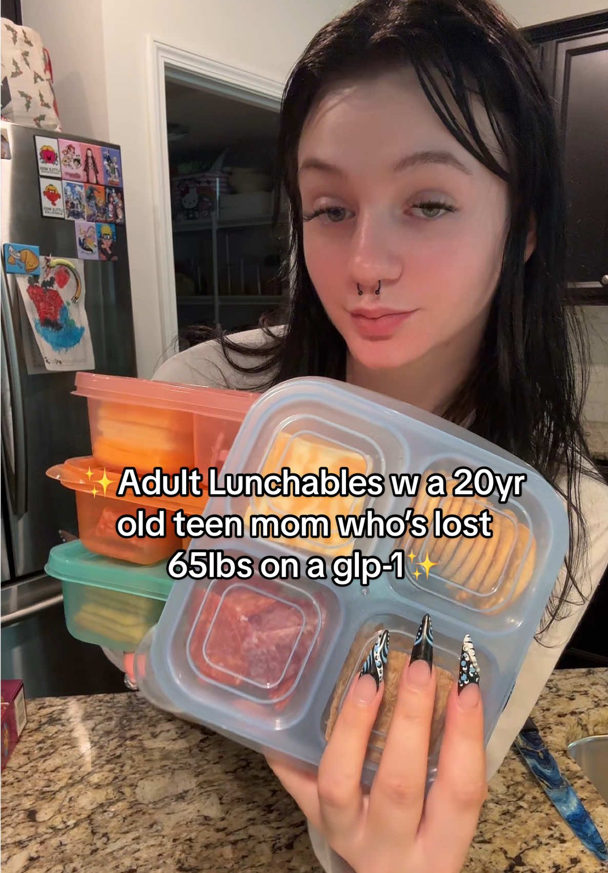 Lost 65 lbs on a GLP-1 and still eating Lunchables… just glow-up edition. @Join Amble #GLP1Journey #WeightLossMom #AdultLunchables #ambleptnr  #joinamble 
