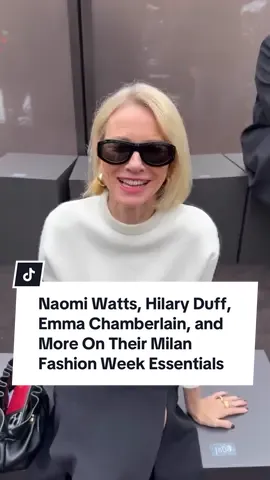 And that’s a wrap on #MilanFashionWeek! Watch as @emma chamberlain, #MichelleMonaghan, #NaomiWatts, #HilaryDuff, and more share their fashion week essentials. #TikTokFashion 