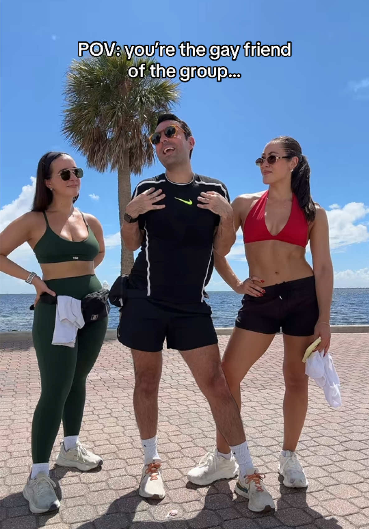 Sorry for keeping it real and being hilarious…🙄 @Olivia Rodriguez #miami #gay #besties #keybiscayne #glee 