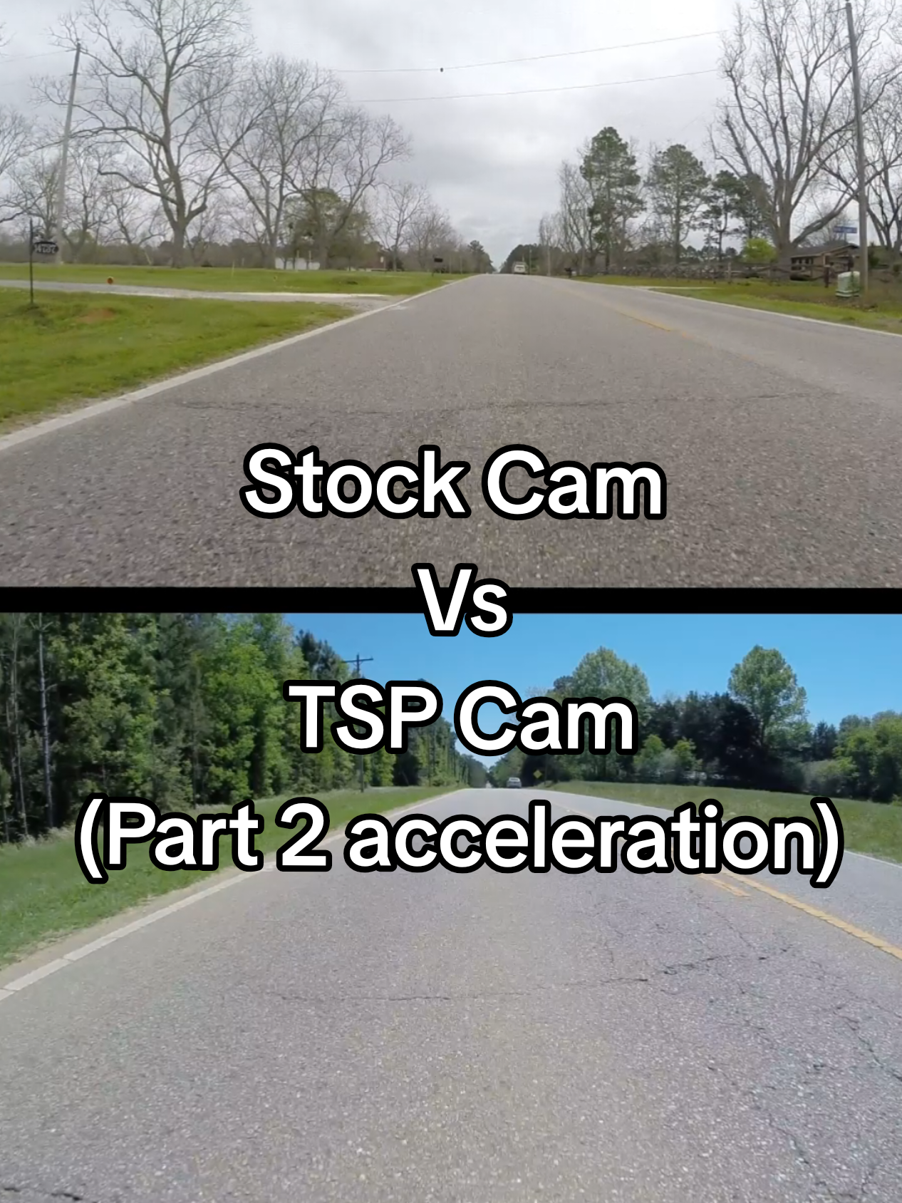 Stock Cam Vs TSP Cam (Part 2 Acceleration) #ls1 #ws6 #transam #texasspeedandperformance 