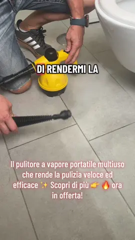 Pulitore a Vapore Portatile, Pulitori a Vapore Portatili Multiuso con Accessori per Rimuovere Macchie da Pavimento, Moquette, Tende, Seggiolini Auto, Cucina, Bagno #PulitoreAVapore #PulizieDiCasa #PuliziaNaturale #CasaPulita #puliziafacileperpigri 