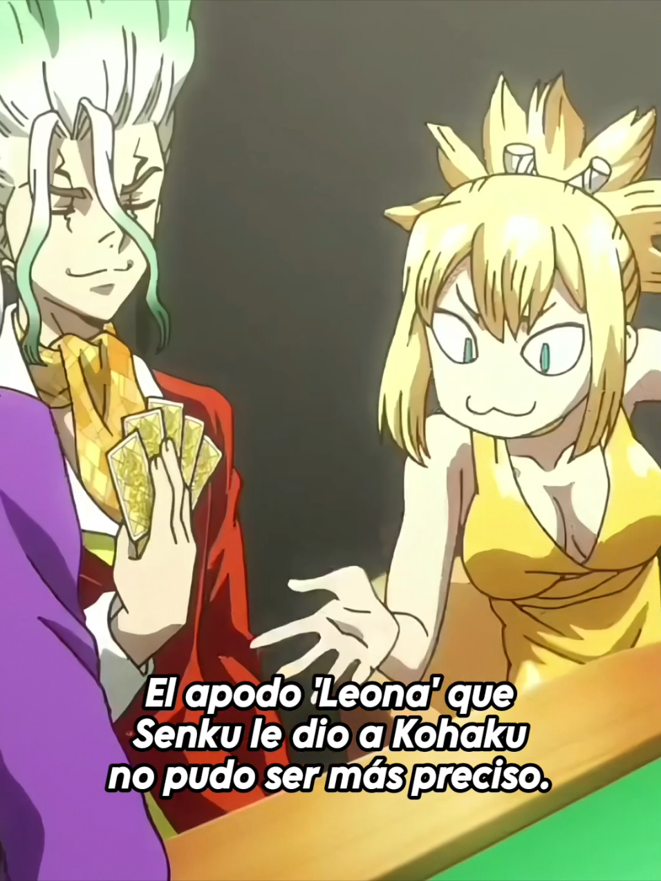 Senku vió su cabello rubio alborotado y pensó en una leona,  el resto es historia #drstone #DrStoneEdit #Senhaku #fypage #Senkoha #千コハ #senkuxkohaku  #kohakuxsenku #kohakudrstone #animelatino #senkuishigami #S
