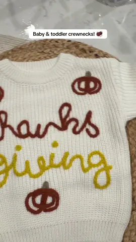 I can’t tell you how many of these I have! ##babycrewneck##babythanksgiving##thanksgiving##thanksgivingoutfit##babysweater