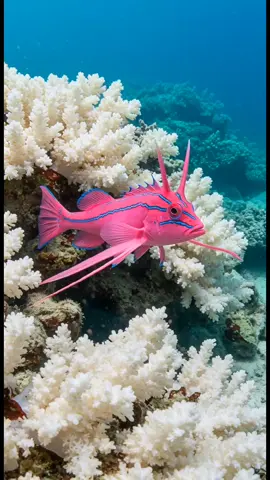 Very cute inhabitants found in the beautiful and mysterious sea. #fish #see #coralreef #pinkfish 
