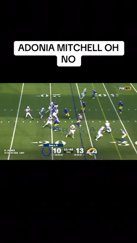 TD! Nope, turnover.  #adonaimitchell #fumble #colts 