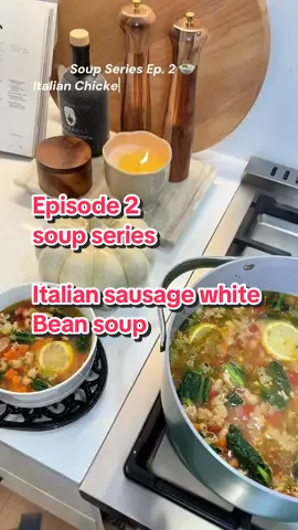 One pot, 30 min cozy Italian Chicken White Bean Soup 🍲✨ Protein-packed, hearty, and perfect for fall nights. 👉 Full recipe is up free on my Substack (link in bio). Paid subscribers get 20 new recipes each month 👏” #souprecipe #onepotmeals #soupszn #fallrecipes #traderjoesrecipes   