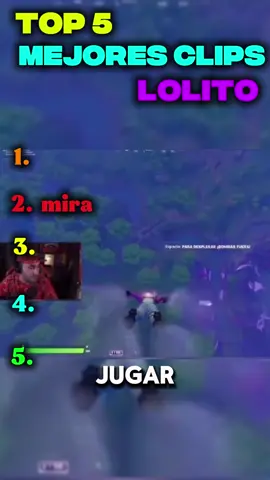 Top 5 Mejor Clips de Lolito🤣🎮 #clips #twitch #top5 #lolito #fort 